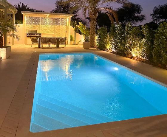 Private pool for villa landscape in Dubai by Hammer