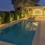 Private pool and villa landscape by hammer group
