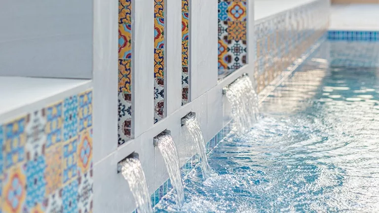 Water Feature, swimming pool design and manufacturing in Al Furjan, Dubai